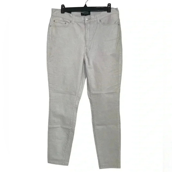 Banana Republic silver skinny cords sz 10 - Picture 1 of 10